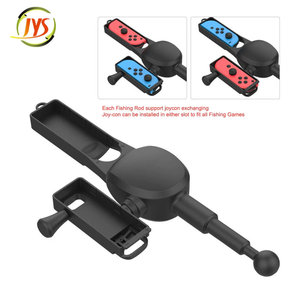 Caña de pescar con controlador SWITCH para los mandos izquierdo y derecho Joy-Con de Nintendo Switch (caña de pescar con sensor de movimiento) JYS-NS192