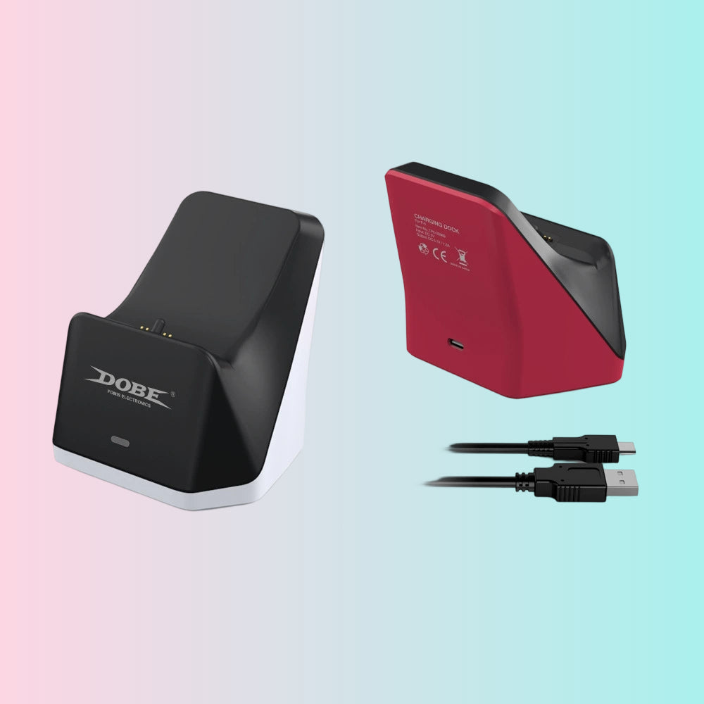 Cargador de base individual para mando de PS5, Cargador individual inalámbrico Bluetooth para mando de P5, Cargador de base individual para mando de PS5 TP5-0586