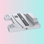 PS5 Console with LED-Lit Fan Stand + PS5 Cooling Stand + PS5 Dual Controller Charging Stand TP5-1507