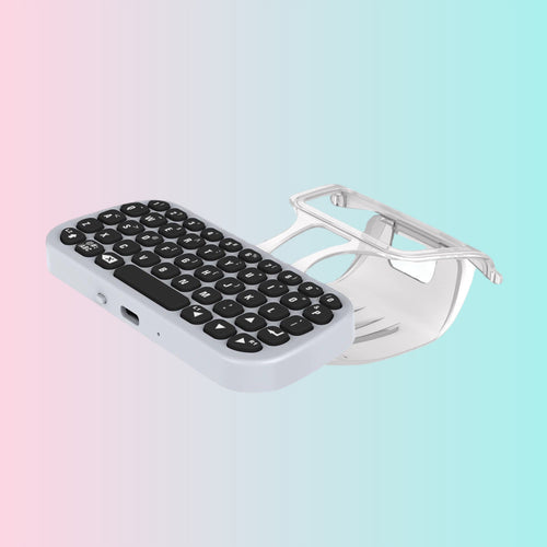 Teclado inalámbrico Bluetooth P5 con clip: un teclado externo Bluetooth para controles de juego con función de chat de voz