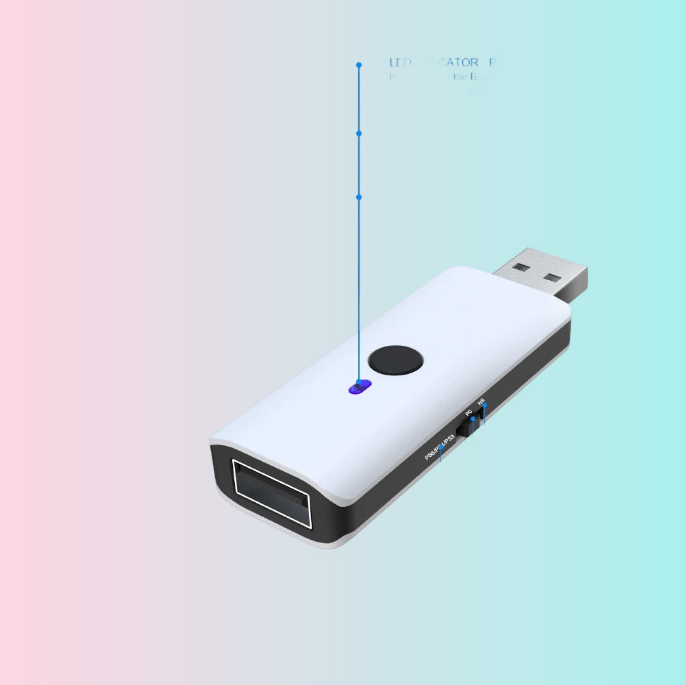 Adaptador de controlador universal para PS5, PS4, Switch, PC y PS3 - Soporta conversión cableada e inalámbrica JYS-P5119