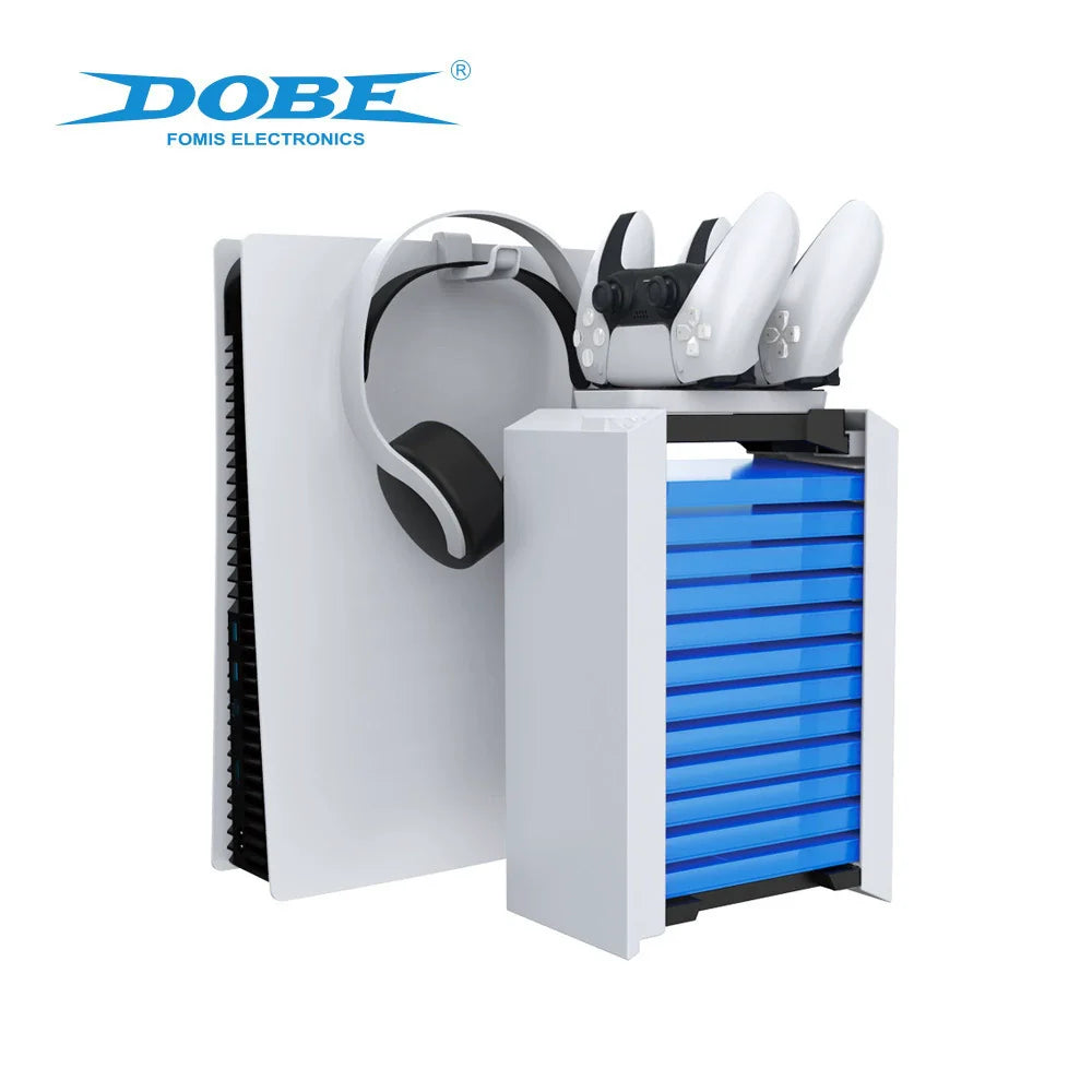 Soporte de discos de juego para PS5_Cargador de mandos de PS5_Juego de accesorios para PS5 TP5-1545
