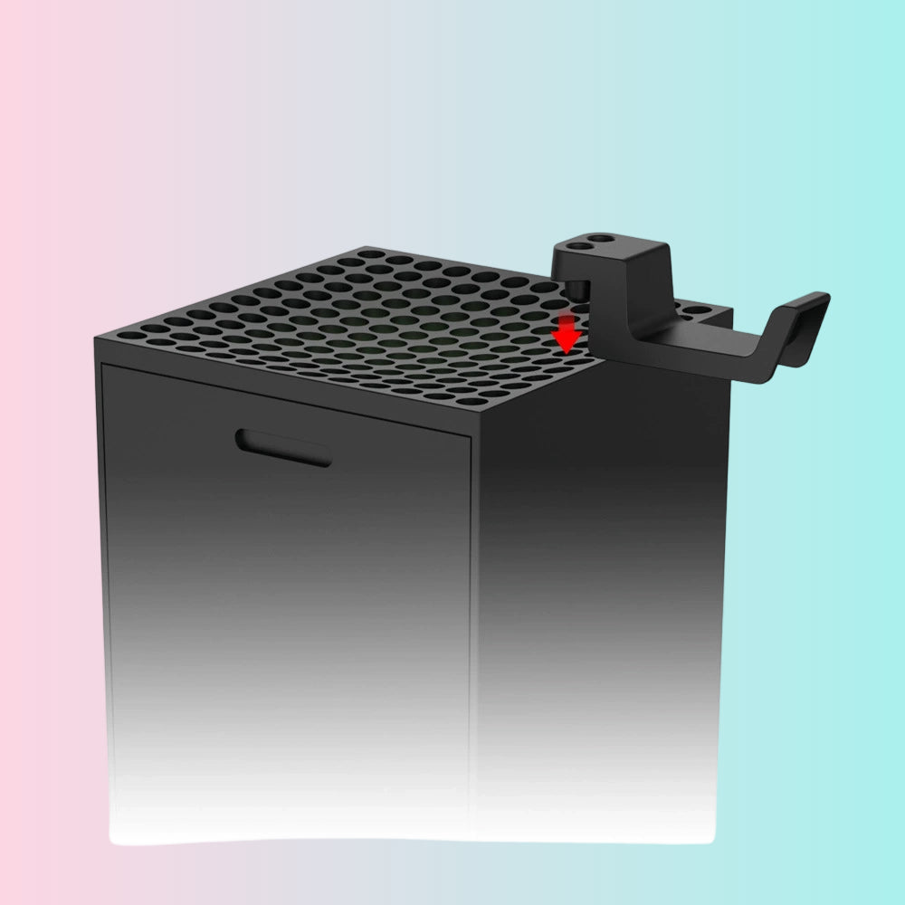 Soporte de pared Xbox Series X, soporte lateral Xbox Series X, auriculares_TYX-0674