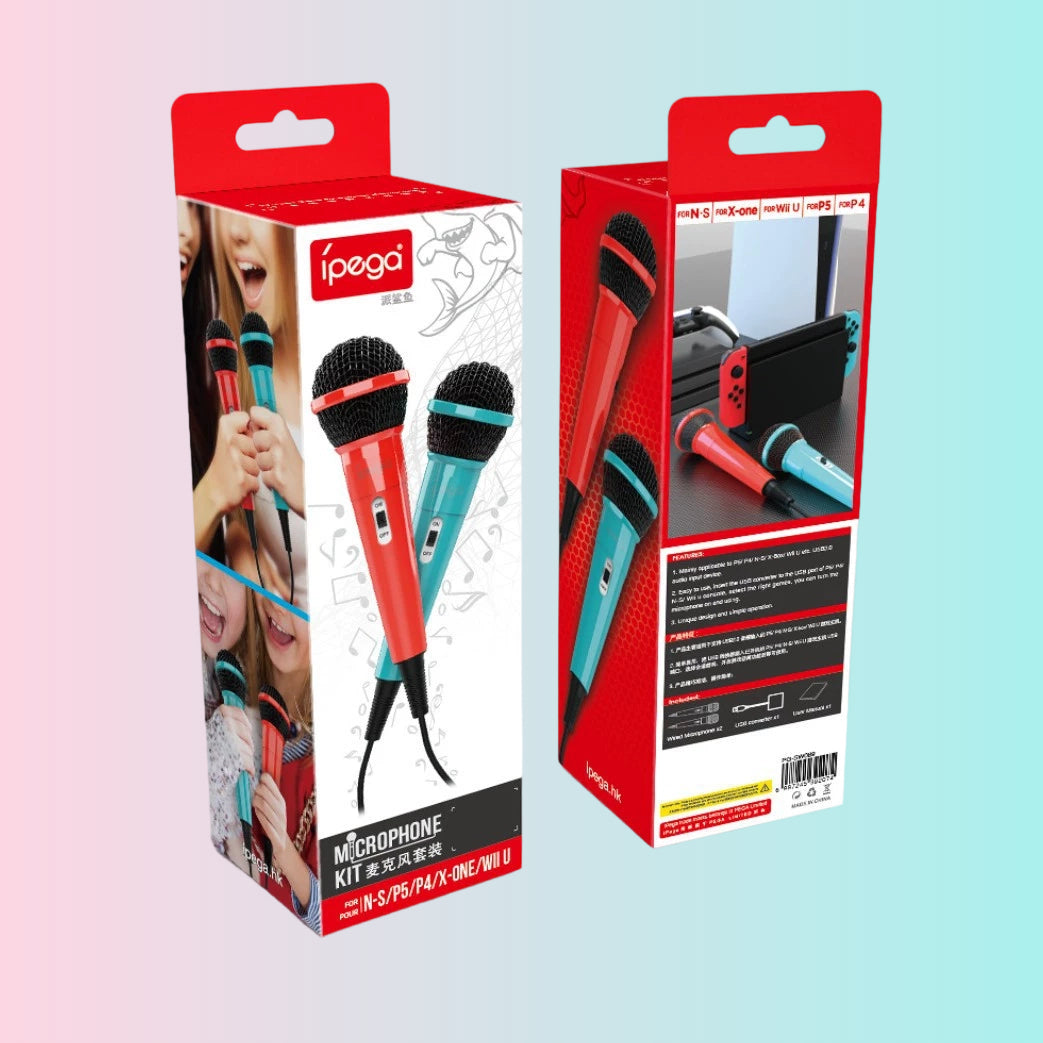 Micrófono con cable de doble usuario para PS5, micrófono para Switch, micrófono para P4, micrófono para Xbox One, PG-SW089