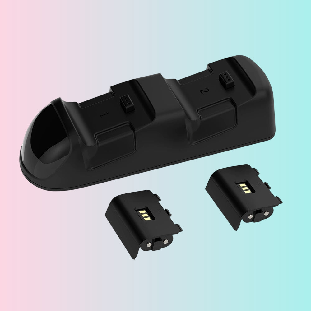 Base de carga y cargador de batería para controladores de Xbox Series S/X | Kit de base de carga y batería para Xbox One S/X - TYX-1623