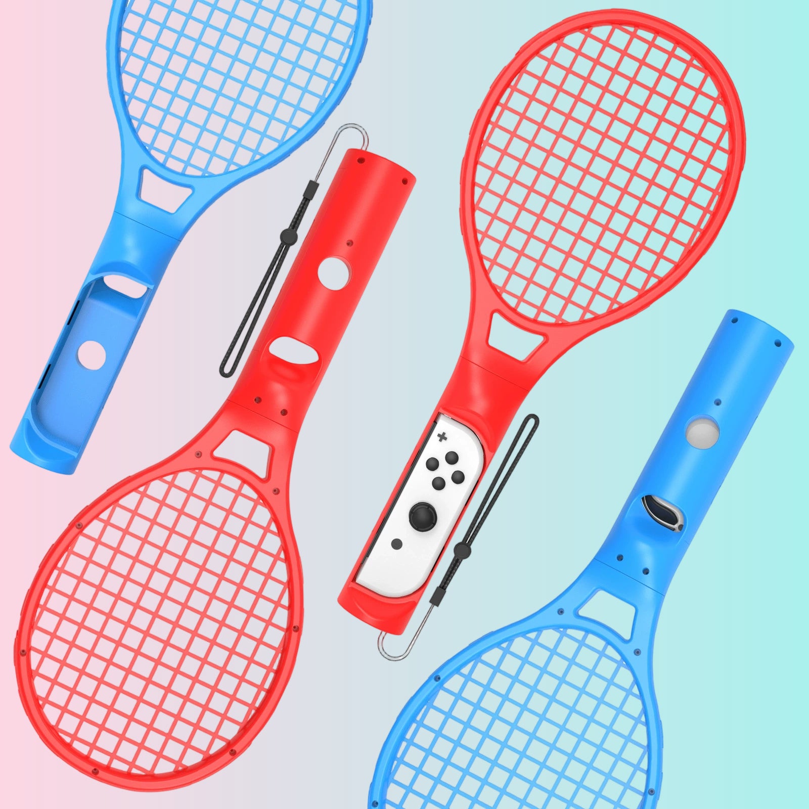 Raqueta de tenis Switch Sports para Nintendo Switch NS | Raqueta de tenis con control de movimiento de Mario para Nintendo Switch NS | Raqueta de juego deportivo OLED
