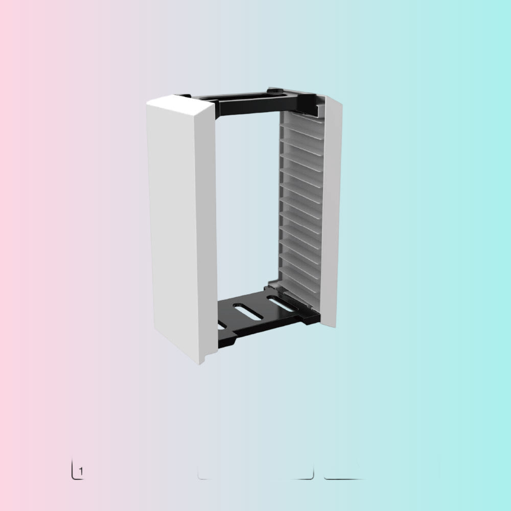 Soporte para discos de PS5, estante de almacenamiento para Xbox One, estuche para discos de juegos de Switch, soporte para 12 discos 12-en-1 TP5-0520