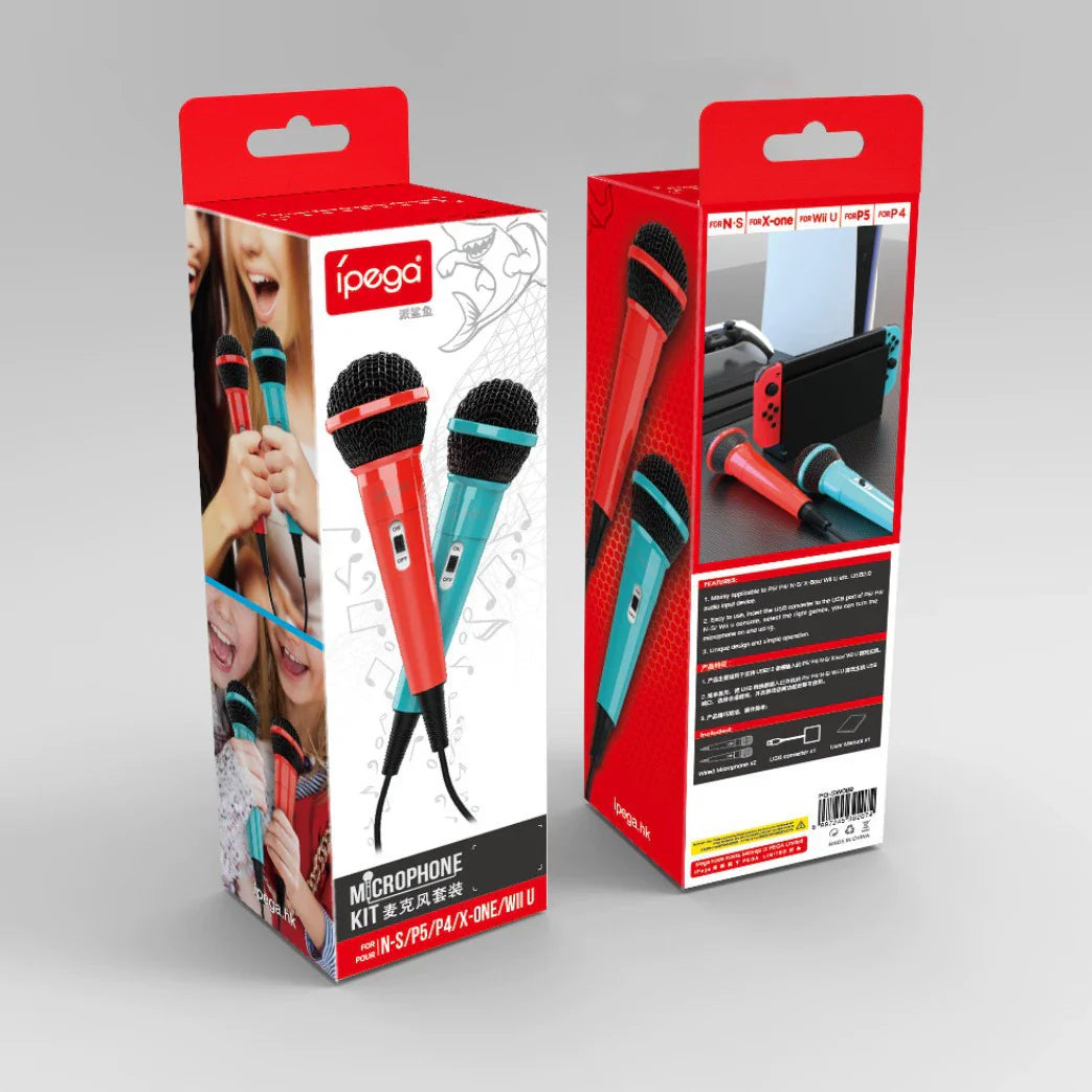Micrófono con cable de doble usuario para PS5, micrófono para Switch, micrófono para P4, micrófono para Xbox One, PG-SW089