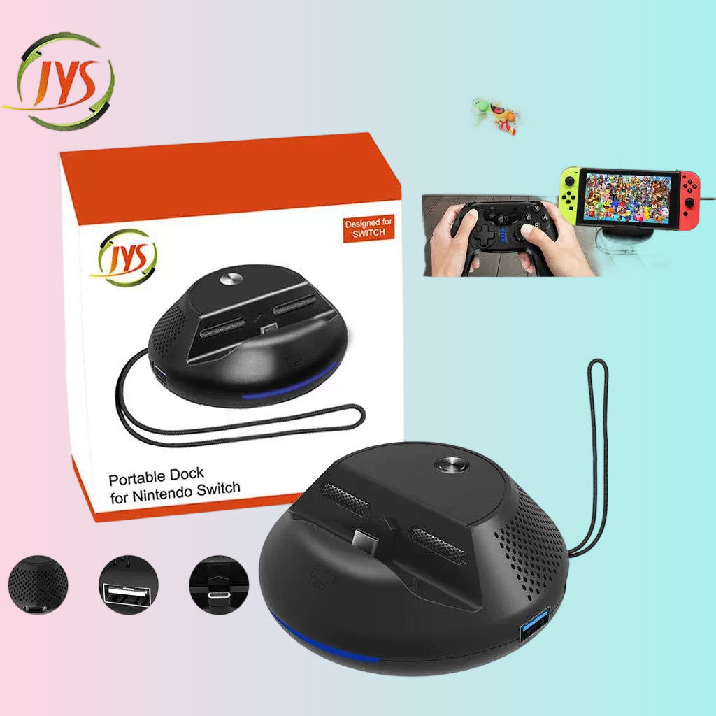 Estación HDMI para Switch, Estación portátil para Switch, Estación de refrigeración y carga para Nintendo Switch, Adaptador 0450