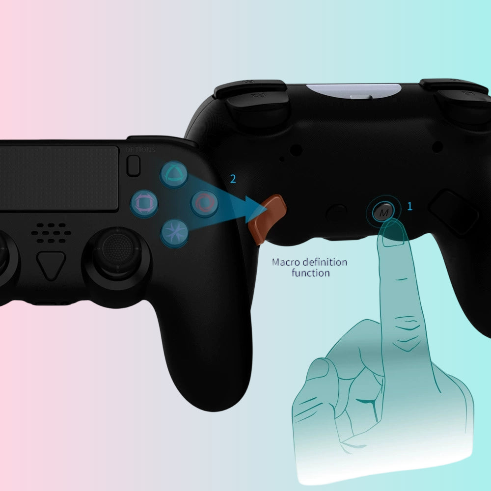 Controlador de juegos élite para consolas: juegos de disparos en primera persona, de lucha y más – Controlador inalámbrico Bluetooth