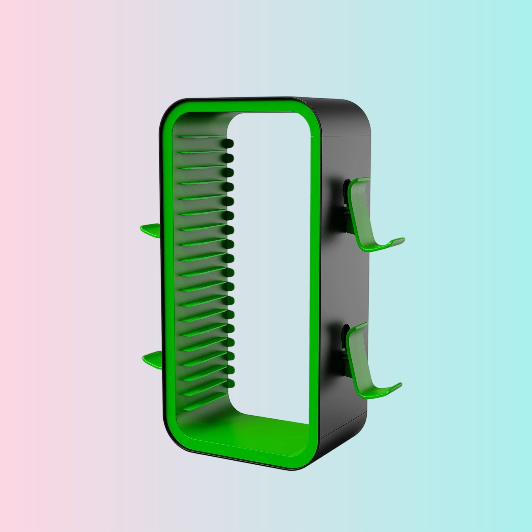 Soporte multifuncional para discos de juego de PS5 y Xbox / Estante de almacenamiento compacto para discos de juego (no incluye cargador dual) - KP06