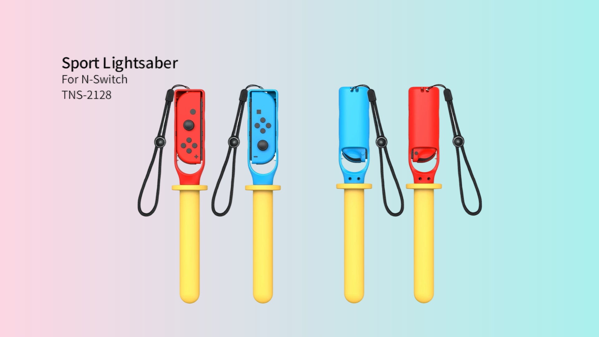 Agarres de esgrima para el Switch Mini Controller: agarres de sable de luz para los controles izquierdo y derecho de Switch OLED (paquete de 2)2128