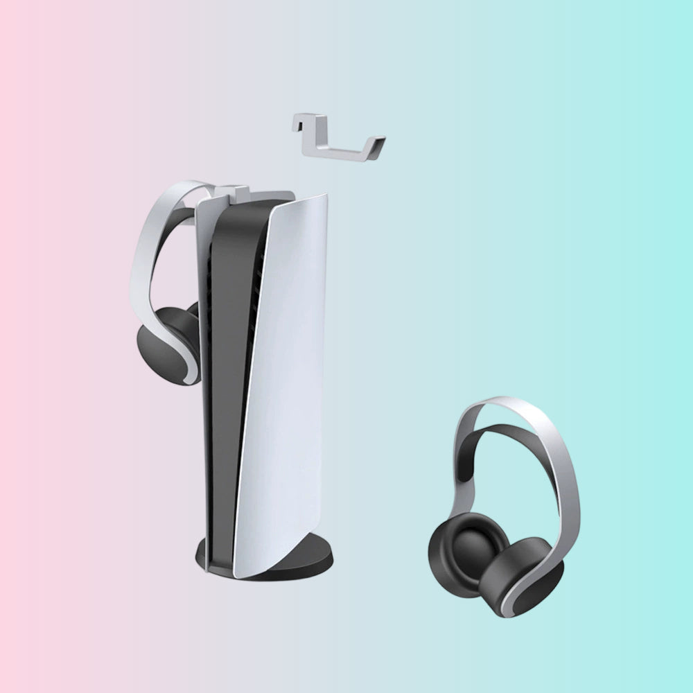 Soporte de pared para consola PS5, rack de almacenamiento para auriculares, soporte lateral para auriculares PS5 TP5-0595