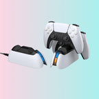 P5 Dual-Port Charging Dock for Game Controllers with LED Indicator Light (P5 Controller Charger)