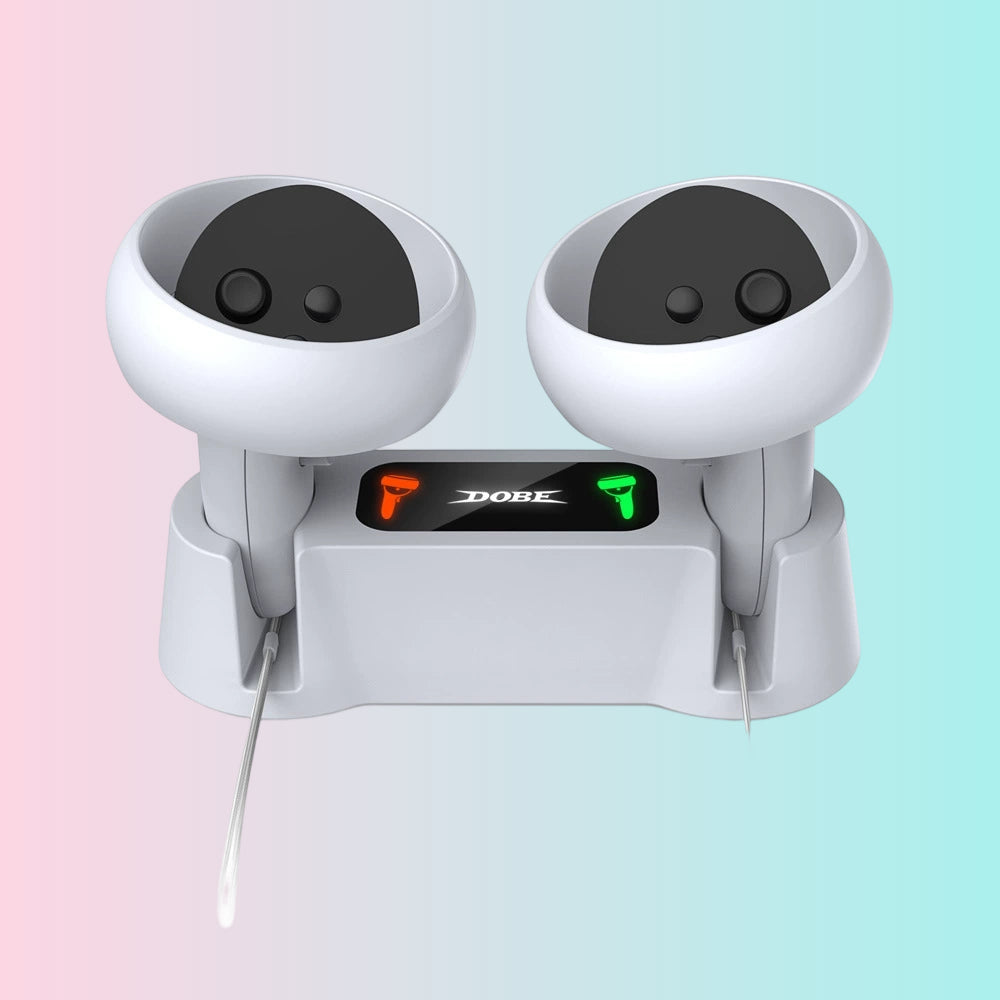 Cargador dual dedicado para controlador de VR Quest 2_Accesorio de carga rápida por contacto para controlador de VR para juegos-TY-18170