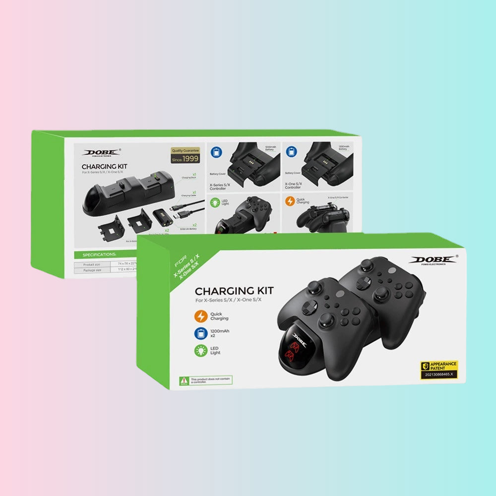 Base de carga y cargador de batería para controladores de Xbox Series S/X | Kit de base de carga y batería para Xbox One S/X - TYX-1623