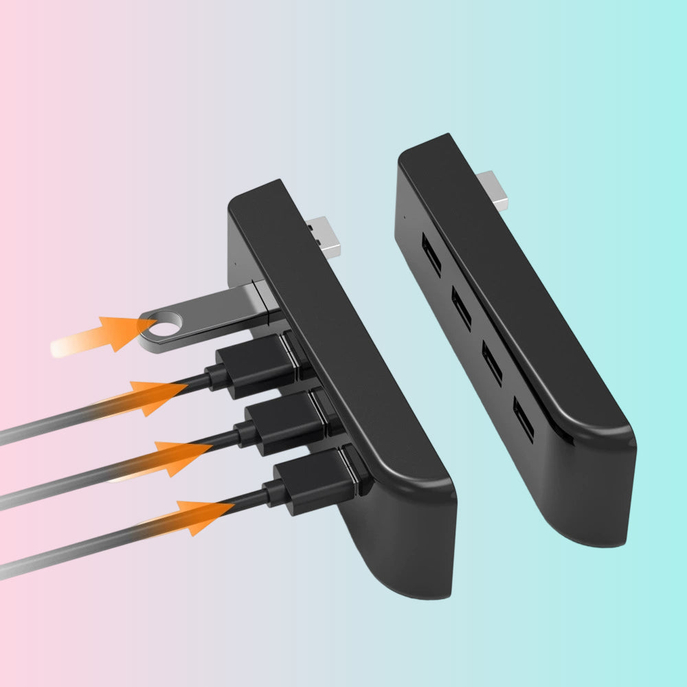 Adaptador HUB_Divisor 1 a 4_Adaptador USB PS5_Extensor USB PS5