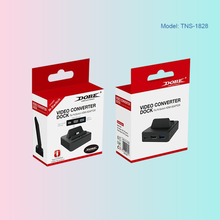 Adaptador HDMI Switch Dock, Base de TV portátil Adaptador convertidor de pantalla pequeña a grande 1828