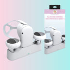 Oculus Quest 2 VR Headset Controller Magnetic Charging Dock with Battery Kit_VR Charging Dock Accessories