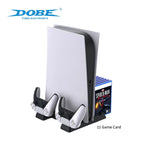 Base con ventilador para consola PS5_Base de carga para controladores PS5 con soporte para discos y ventilador_TP5-0593