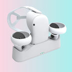 Oculus Quest 2 VR Headset Controller Magnetic Charging Dock with Battery Kit_VR Charging Dock Accessories