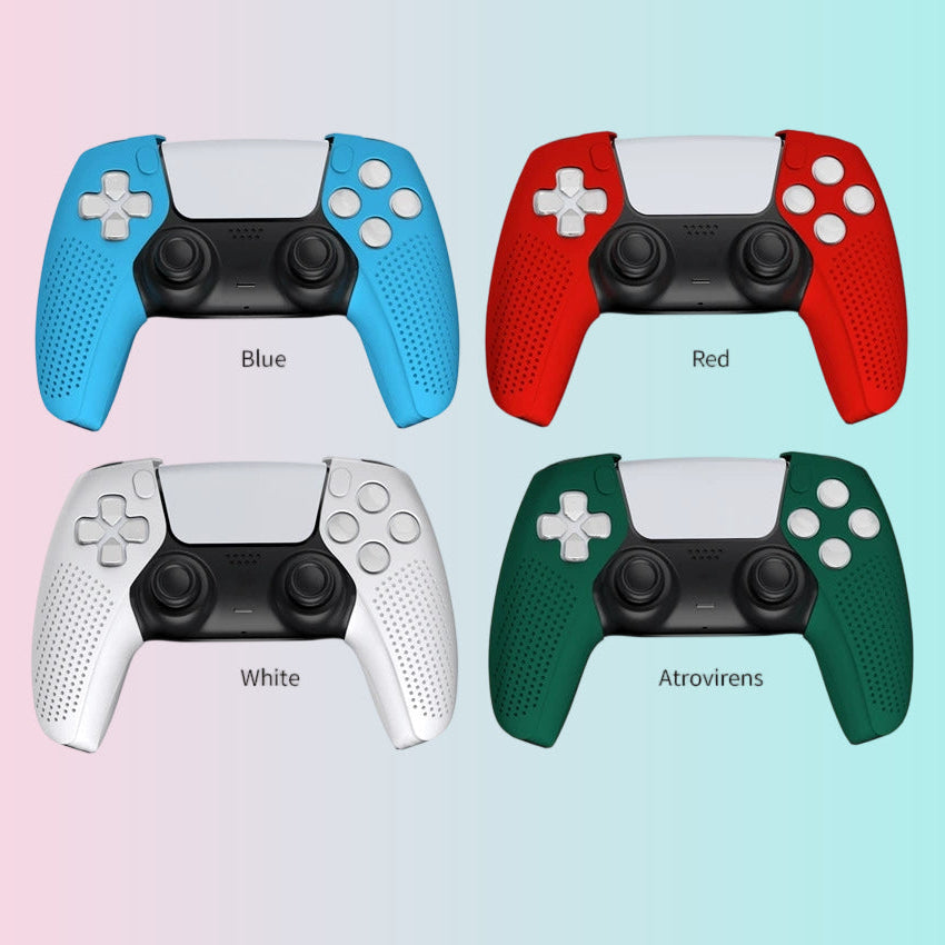Funda de silicona para controlador de PS5_Funda de silicona dividida para controlador de PS5_Funda protectora a prueba de polvo para controlador de PS5TP5-0559