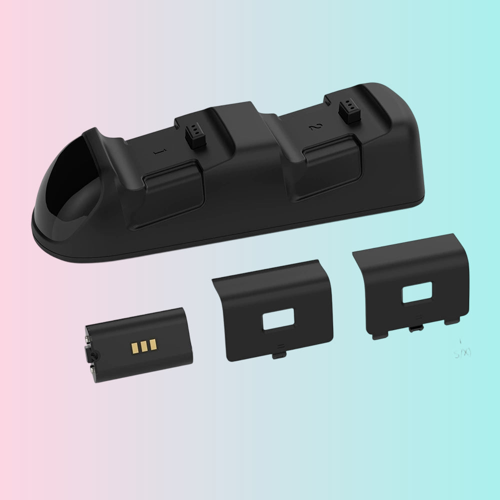 Base de carga y cargador de batería para controladores de Xbox Series S/X | Kit de base de carga y batería para Xbox One S/X - TYX-1623