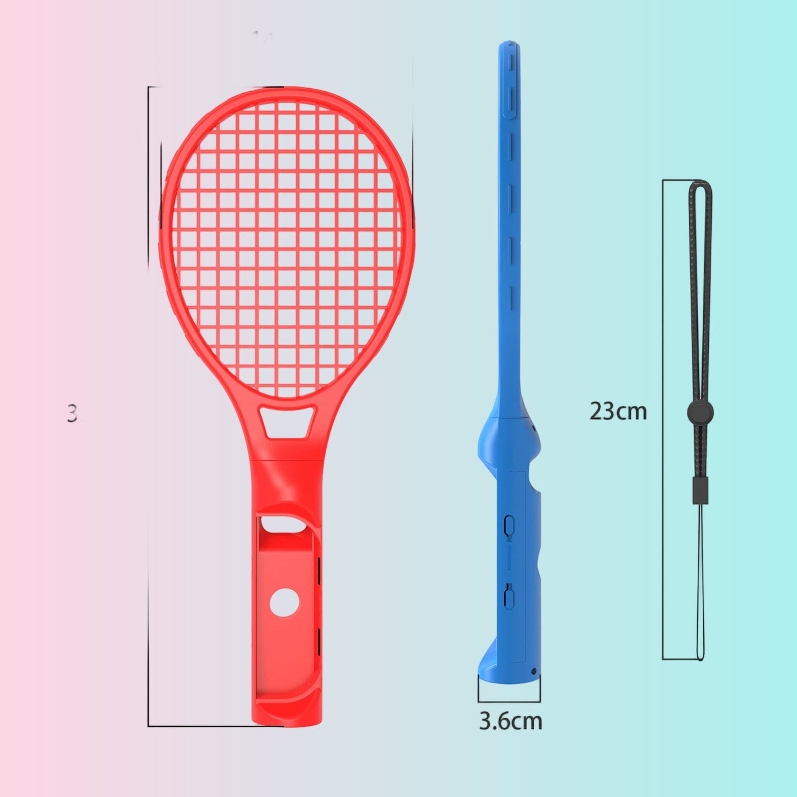 Raqueta de tenis Switch Sports para Nintendo Switch NS | Raqueta de tenis con control de movimiento de Mario para Nintendo Switch NS | Raqueta de juego deportivo OLED