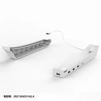 PS5 Disc Edition Horizontal Storage Stand; PS5 Digital Edition Portable Stand with 4 USB Ports-PG-P5032